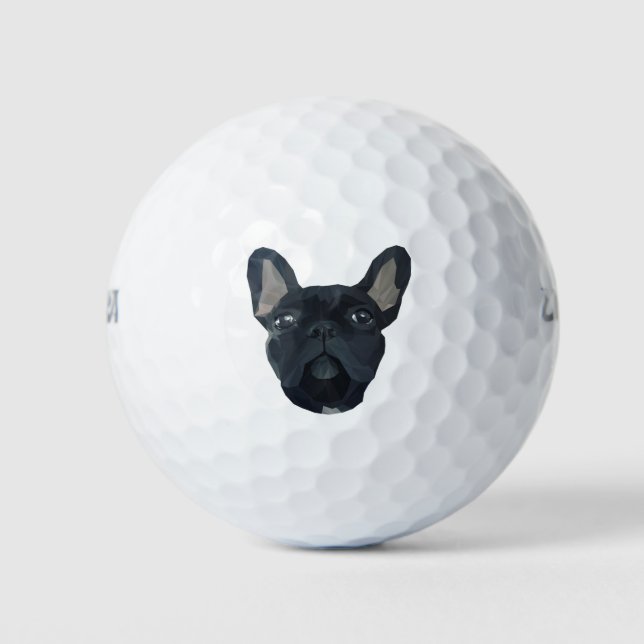 Pelotas De Golf Cute frenchie cara de bulldog (Anverso)