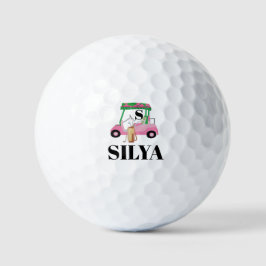 Pelotas De Golf Cute Golf Cart – Minimal Summer Golf Balls