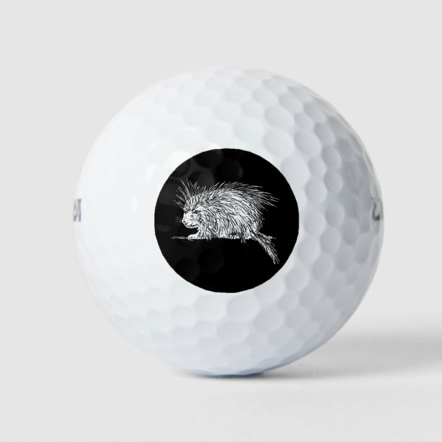 Pelotas De Golf Cute Hedgehog (Anverso)
