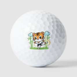 Pelotas De Golf Cute Karate Tiger Kids Design