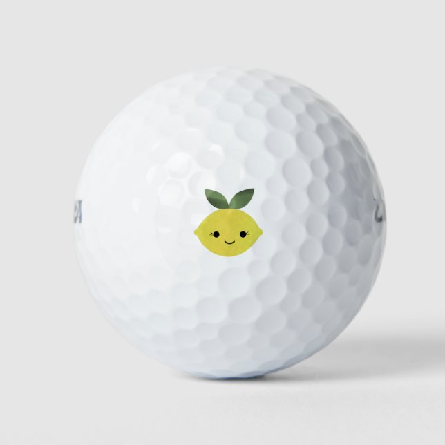 Pelotas De Golf Cute Kawaii Lemon (Anverso)