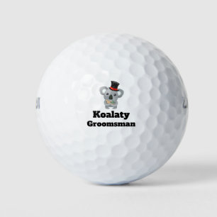 Pelotas De Golf Cute Koala Pun Koalaty Groomsman