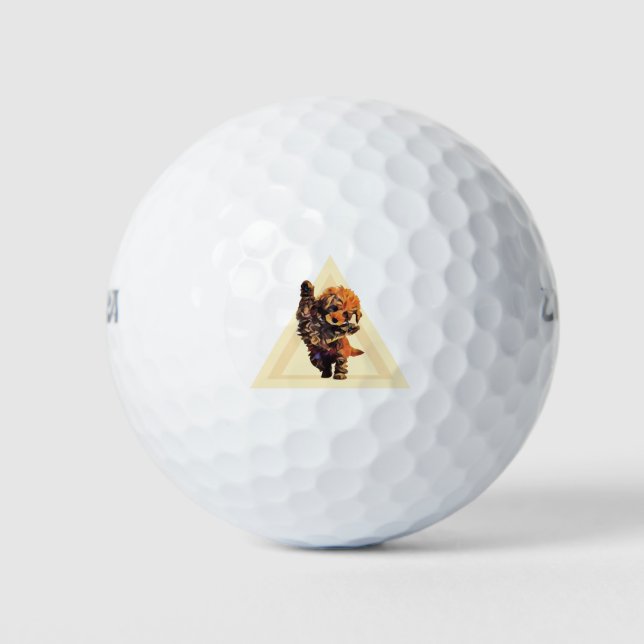 Pelotas De Golf Cute Labradoodle (Anverso)