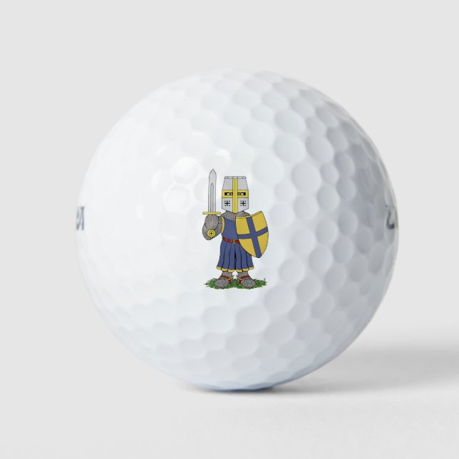 Pelotas De Golf Cute Medieval Knight (Anverso)