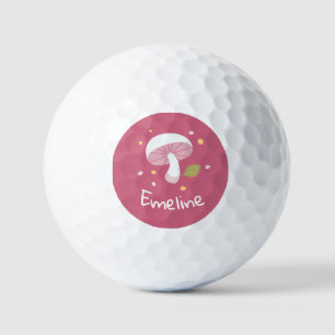 Pelotas De Golf Cute Mushroom Emma B. Personalizar