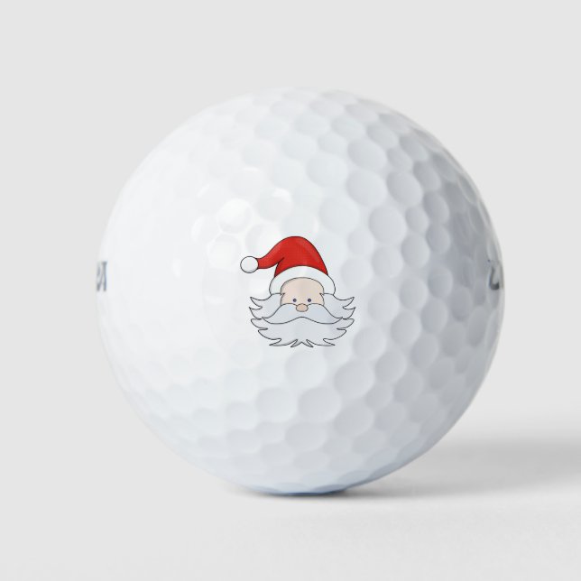 Pelotas De Golf Cute Santa Claus (Anverso)