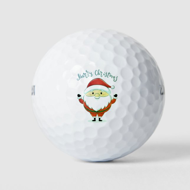 Pelotas De Golf Cute Santa Claus (Anverso)