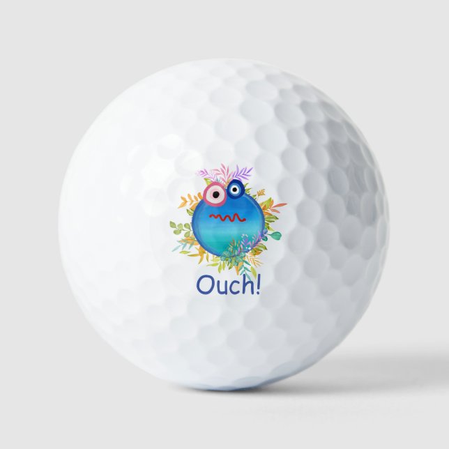 Pelotas De Golf Cute Save the Planet Golf Balls (Anverso)