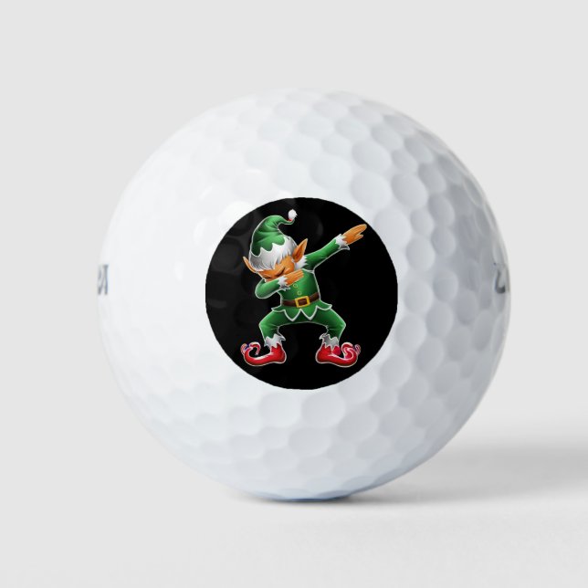 Pelotas De Golf Dabbing Elf Costume Navidades Squad Xmas (Anverso)
