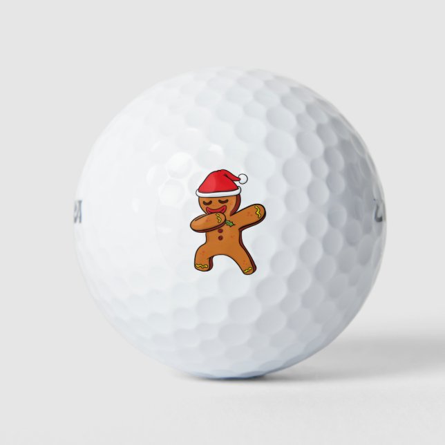 Pelotas De Golf Dabbing gingerbread navidades horneadores santa cl (Anverso)