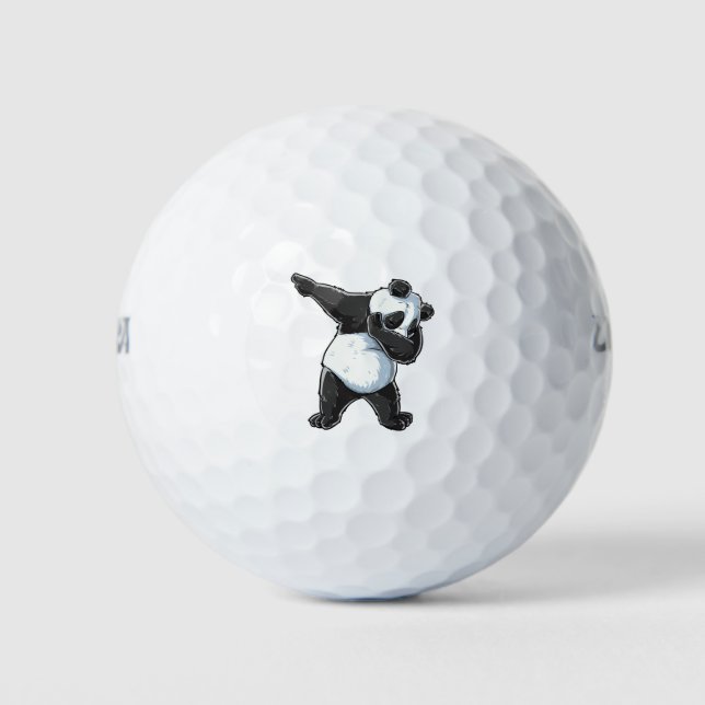 Pelotas De Golf Dabbing Panda Print Dab Bear Dance Hombres Mujeres (Anverso)