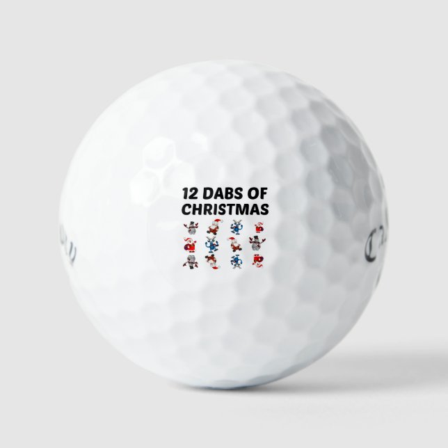 Pelotas De Golf DABS de NAVIDADES (Anverso)