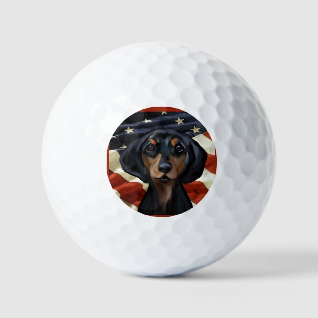 PELOTAS DE GOLF DACHSHUND (Anverso)