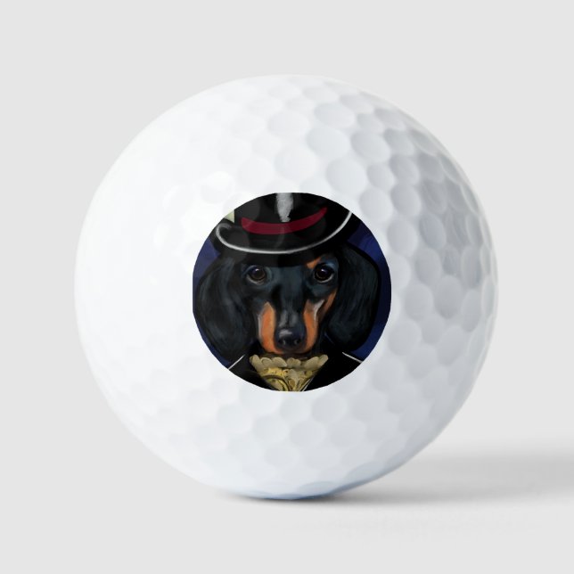 PELOTAS DE GOLF DACHSHUND (Anverso)