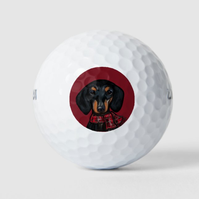 PELOTAS DE GOLF DACHSHUND (Anverso)
