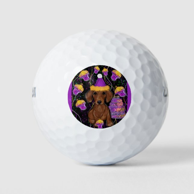 Pelotas De Golf Dachshund              (Anverso)