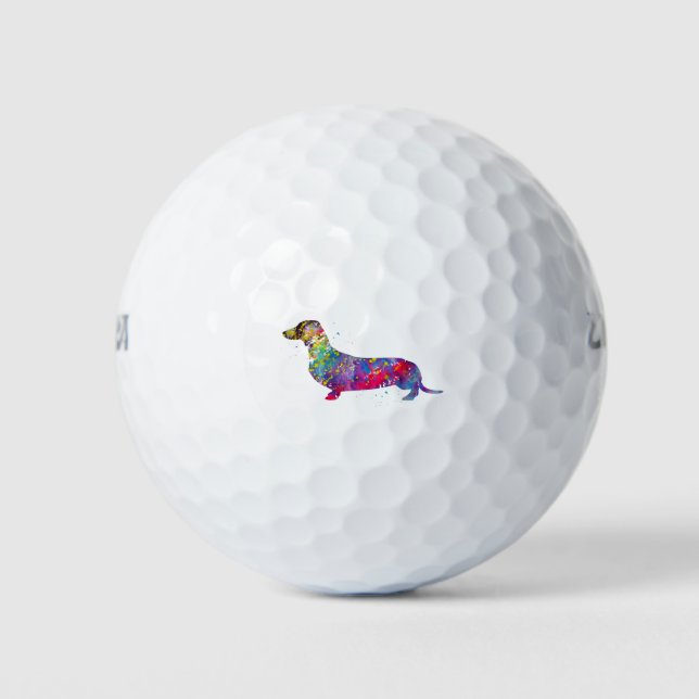 Pelotas De Golf Dachshund (Anverso)