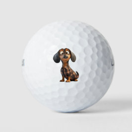Pelotas De Golf Dachshund Dog Lover Golf Balls