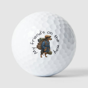 Pelotas De Golf Dachshund Pionero de Senderos Mochila con Cordón A