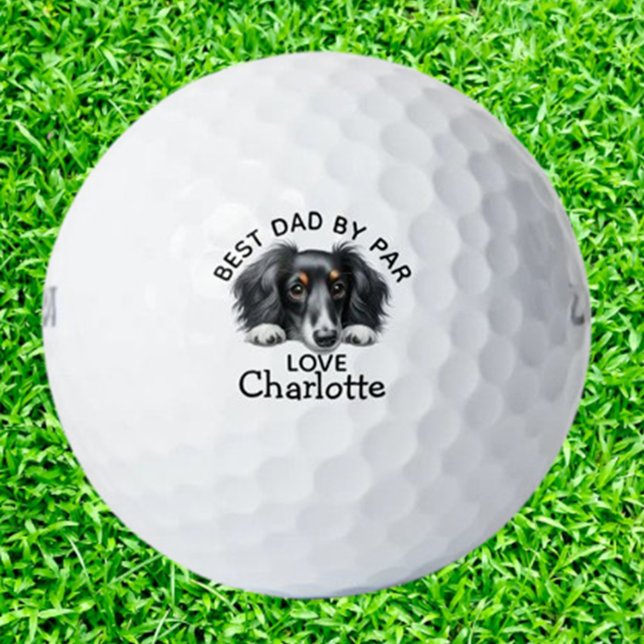 Pelotas De Golf Dachshund Puppy  (Discover adorable Dachshund puppy golf balls—perfect for dog lovers and golfers alike.)