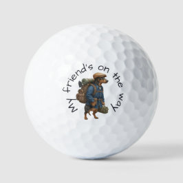 Pelotas De Golf Dachshund Trail Blazer Hiker Drawstring Adventure 