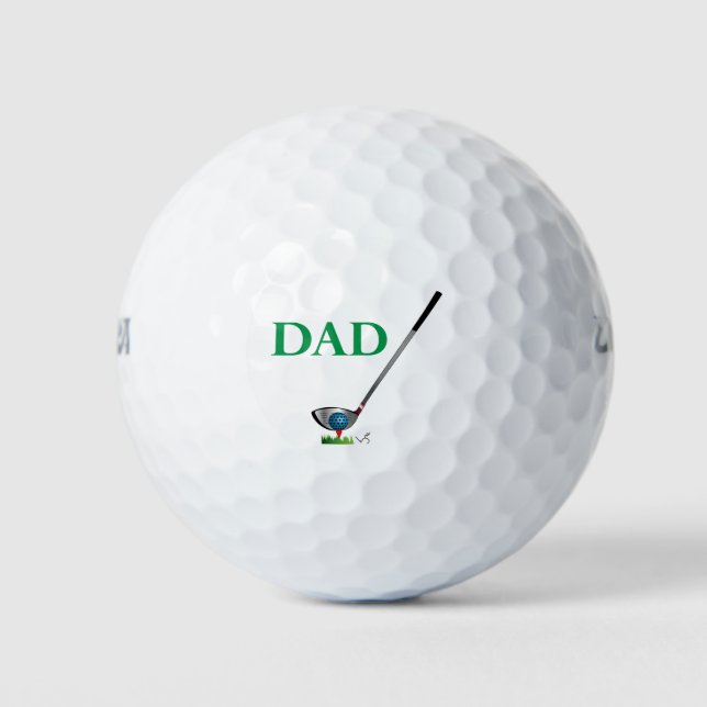 Pelotas De Golf DAD - Golf Happy Fathers Day Guay (Anverso)