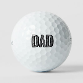 Pelotas De Golf DAD Word Cloud Golf Ball - Regalo Hero Day del Pad