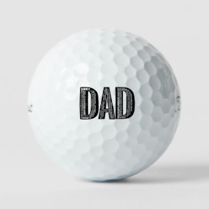 Pelotas De Golf DAD Word Cloud Golf Ball - Regalo Hero Day del Pad