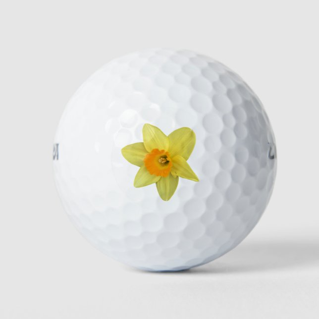 Pelotas De Golf Daffodil de primavera amarilla (Anverso)