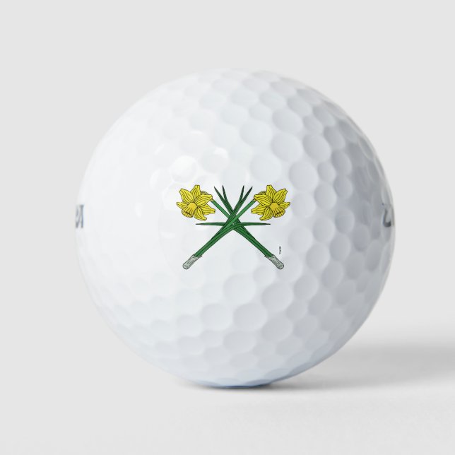 Pelotas De Golf Daffodils Crossed (Anverso)