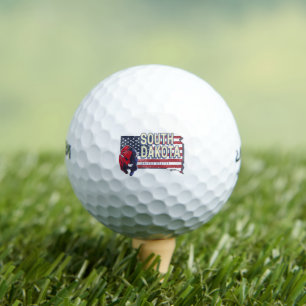 Pelotas De Golf Dakota del Sur Estados Unidos Aviso de mapa del es