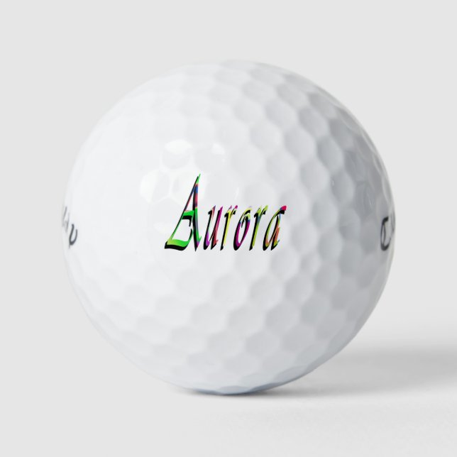 Pelotas De Golf Damas Llamadas Aurora, (Anverso)