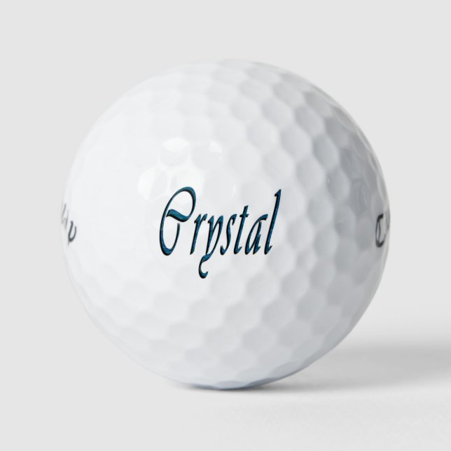 Pelotas De Golf Damas Llamadas Crystal, (Anverso)
