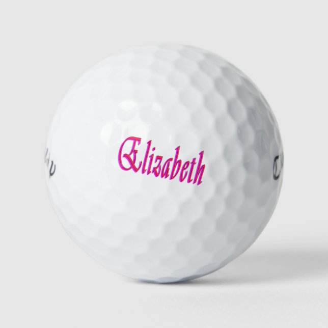 Pelotas De Golf Damas Llamadas Elizabeth, (Anverso)