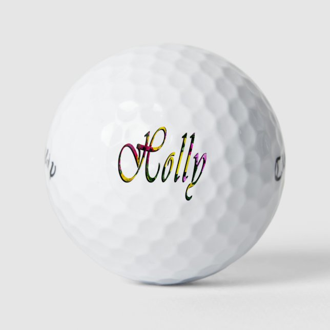 Pelotas De Golf Damas Llamadas Holly, (Anverso)