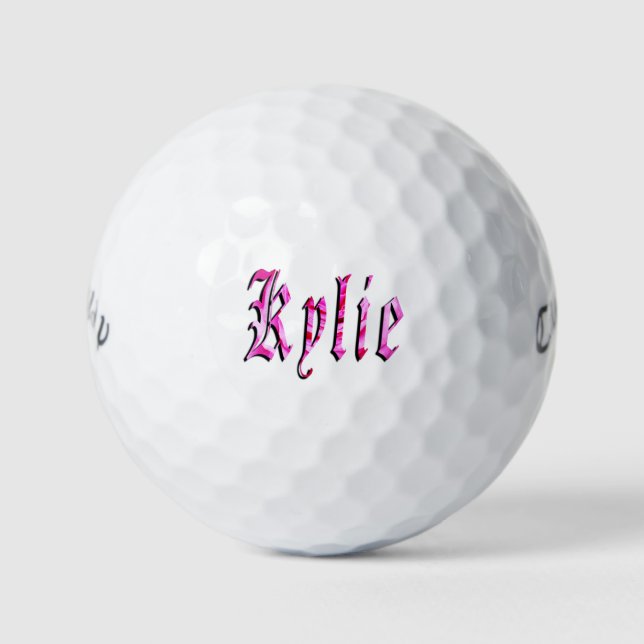 Pelotas De Golf Damas Llamadas Kylie, (Anverso)