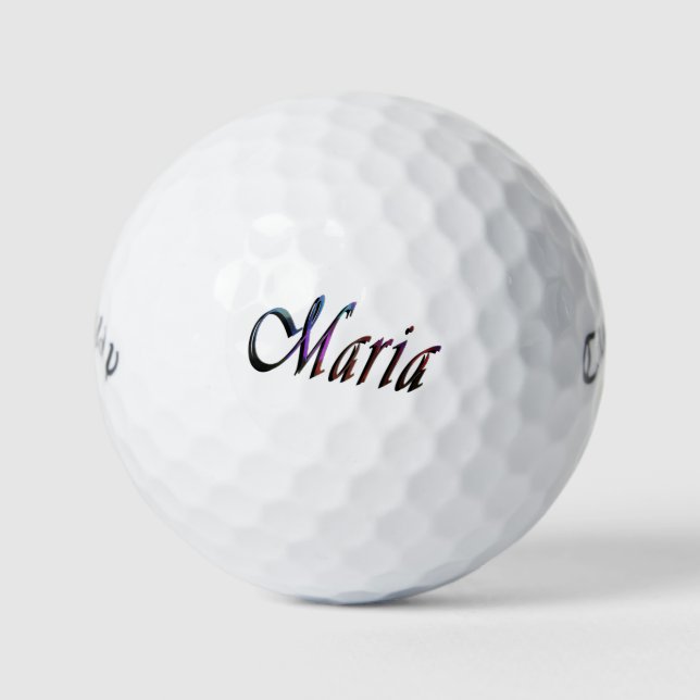 Pelotas De Golf Damas Llamadas María, (Anverso)