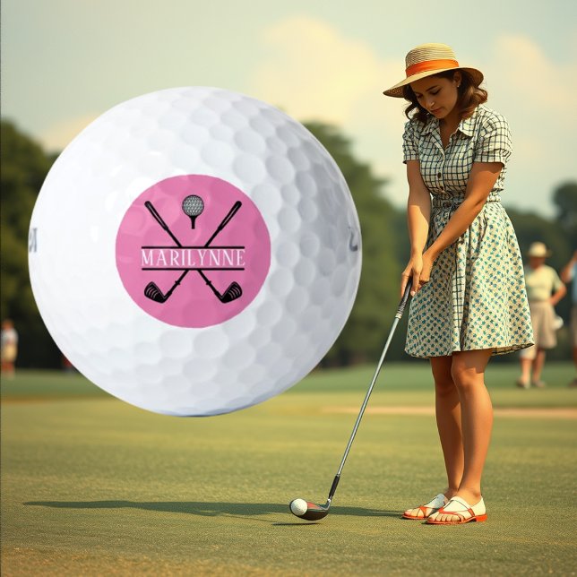 Pelotas De Golf Damas rosas personalizadas (Subido por el creador)