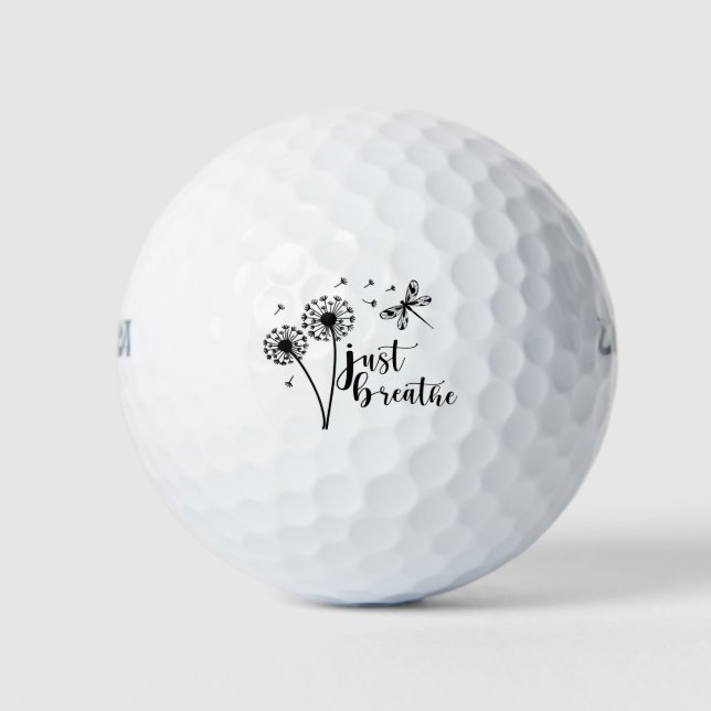 Pelotas De Golf Dandelion Dragonfly respira (Anverso)