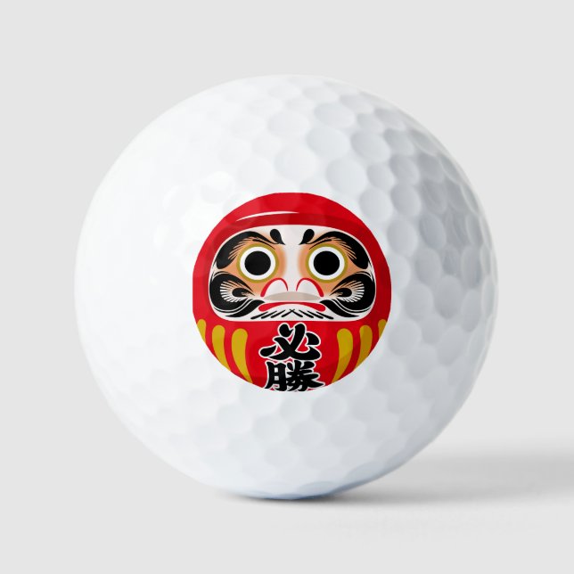 Pelotas De Golf Daruma doll (traditional Japanese good luck charm) (Anverso)