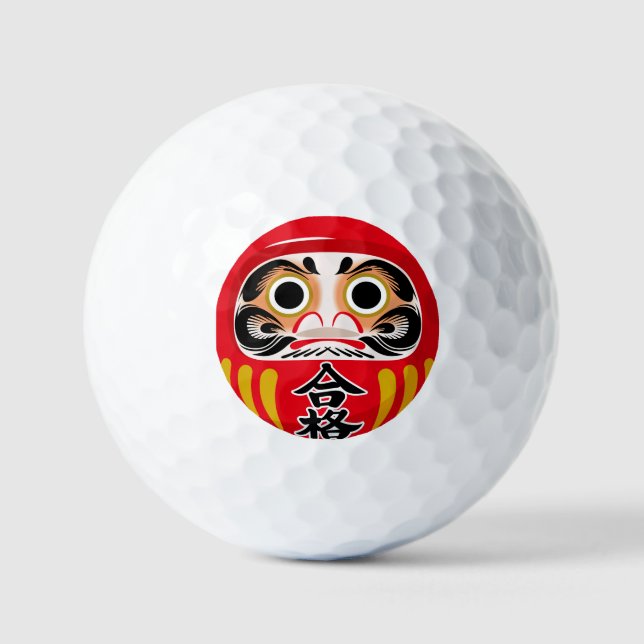 Pelotas De Golf Daruma doll (traditional Japanese good luck charm) (Anverso)