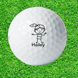 Pelotas De Golf DAUGHTER Doodle stick personas GIFT personalizado
