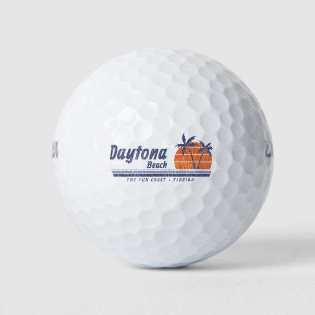 Pelotas De Golf Daytona Beach Florida Fun Coast (Anverso)