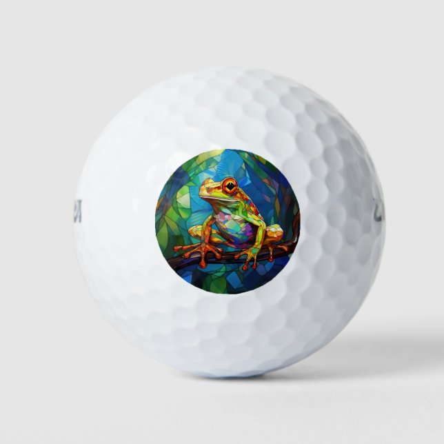 Pelotas de golf de Arte de Rana (Anverso)