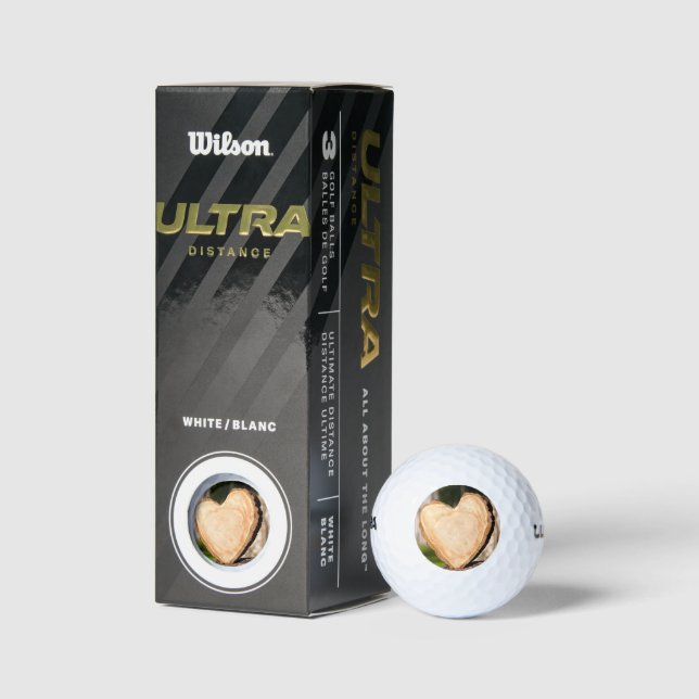 pelotas de golf de corazón de madera (Embalaje)