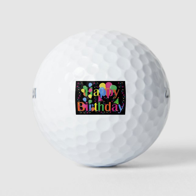 Pelotas De Golf 🎂 de cumpleaños feliz (Anverso)