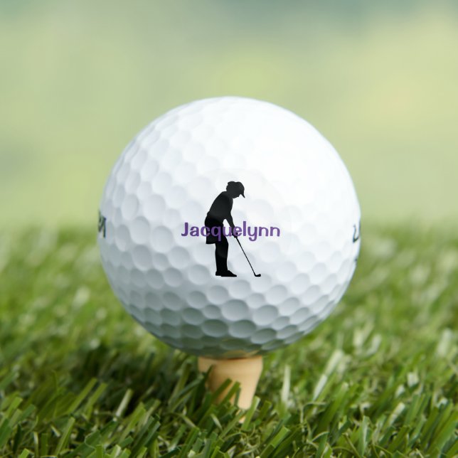 Pelotas de golf de diseño para mujeres (Camiseta in situ)