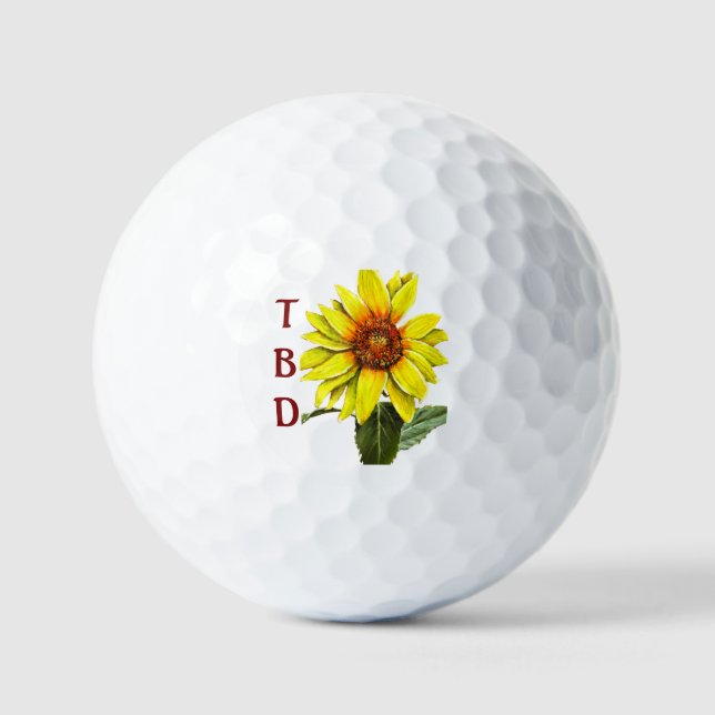 Pelotas de Golf de Girasol (Anverso)