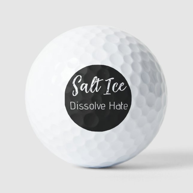 Pelotas de Golf de Hielo Salado (Anverso)