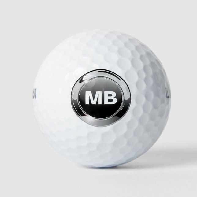 Pelotas de Golf de Monograma para Hombres (Anverso)